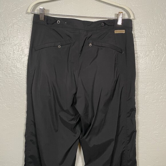 Royal Robbins Women 10 Black Hiking Pants Quick Dry Button Hem Adjustable Waist - Picture 8 of 11